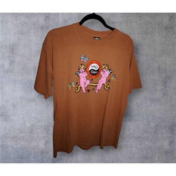 Obey Men's Box T-Shirt Vintage-Inspired - Picture 1 of 10